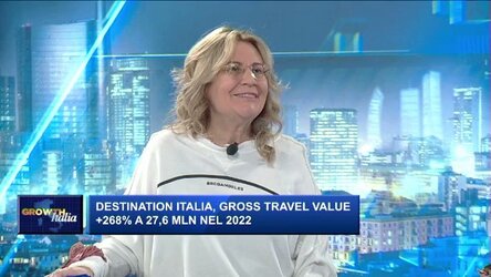 Growth Italia. Destination Italia,  268% gross travel value nel 2022